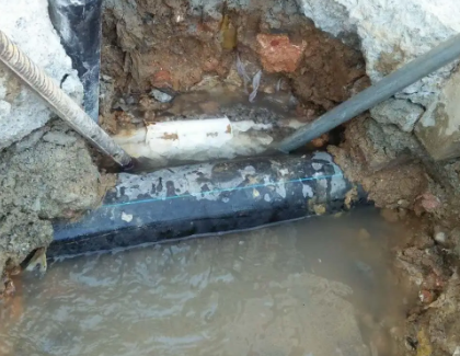 工农测漏水之水管漏水